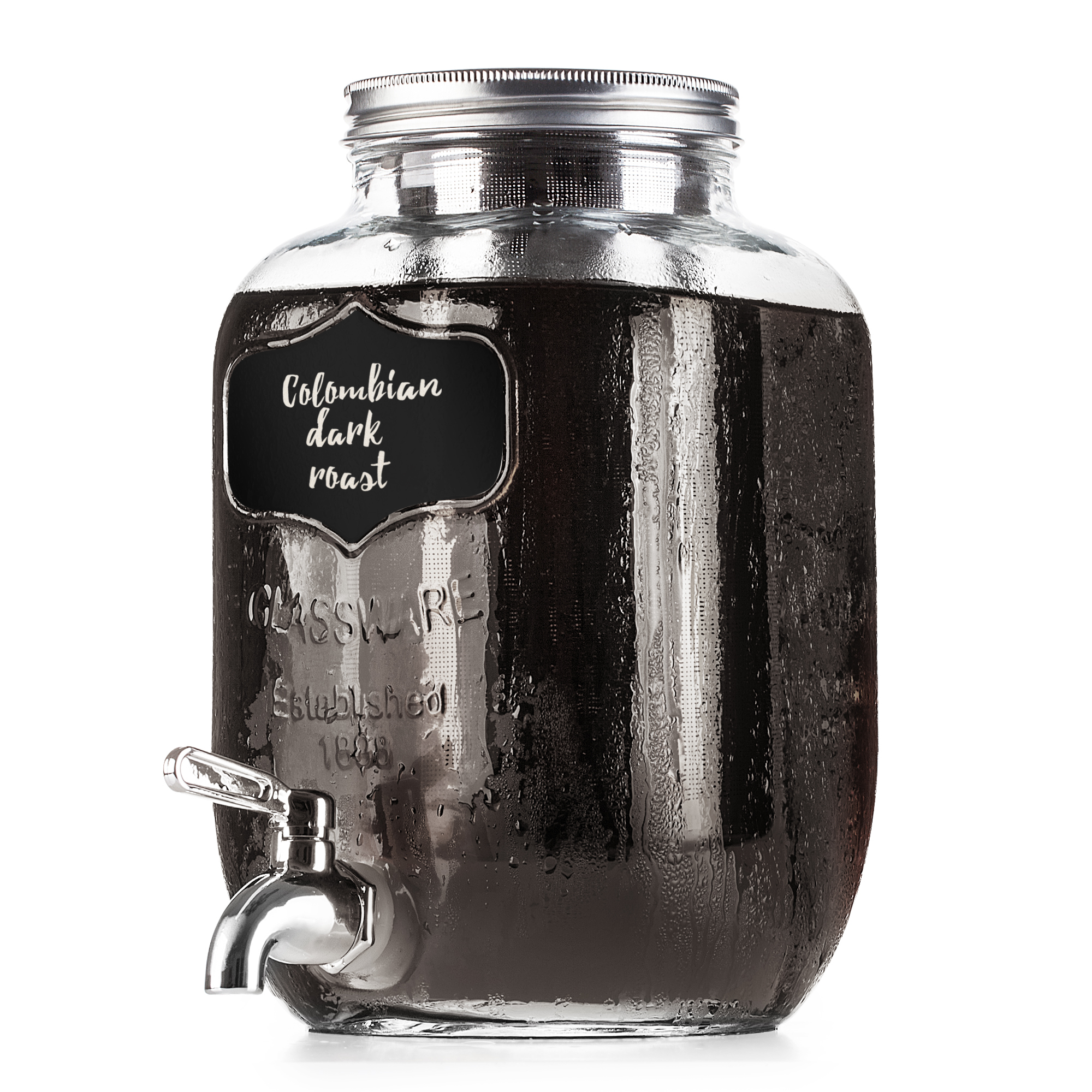 1.5 qt, 50 oz Cold Brew Iced Coffee Maker/Tea Brewer by BTäT Airtight Pitcher 