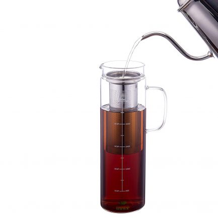 BTäT- Cold Brew Coffee Maker, 1.5 Quart,48 oz Iced Coffee Maker, Iced Tea Maker, Airtight Cold Brew Pitcher, Coffee Accessories, Cold Brew System, Cold Tea Brewing, Coffee Gift, Tea Maker with Infuser