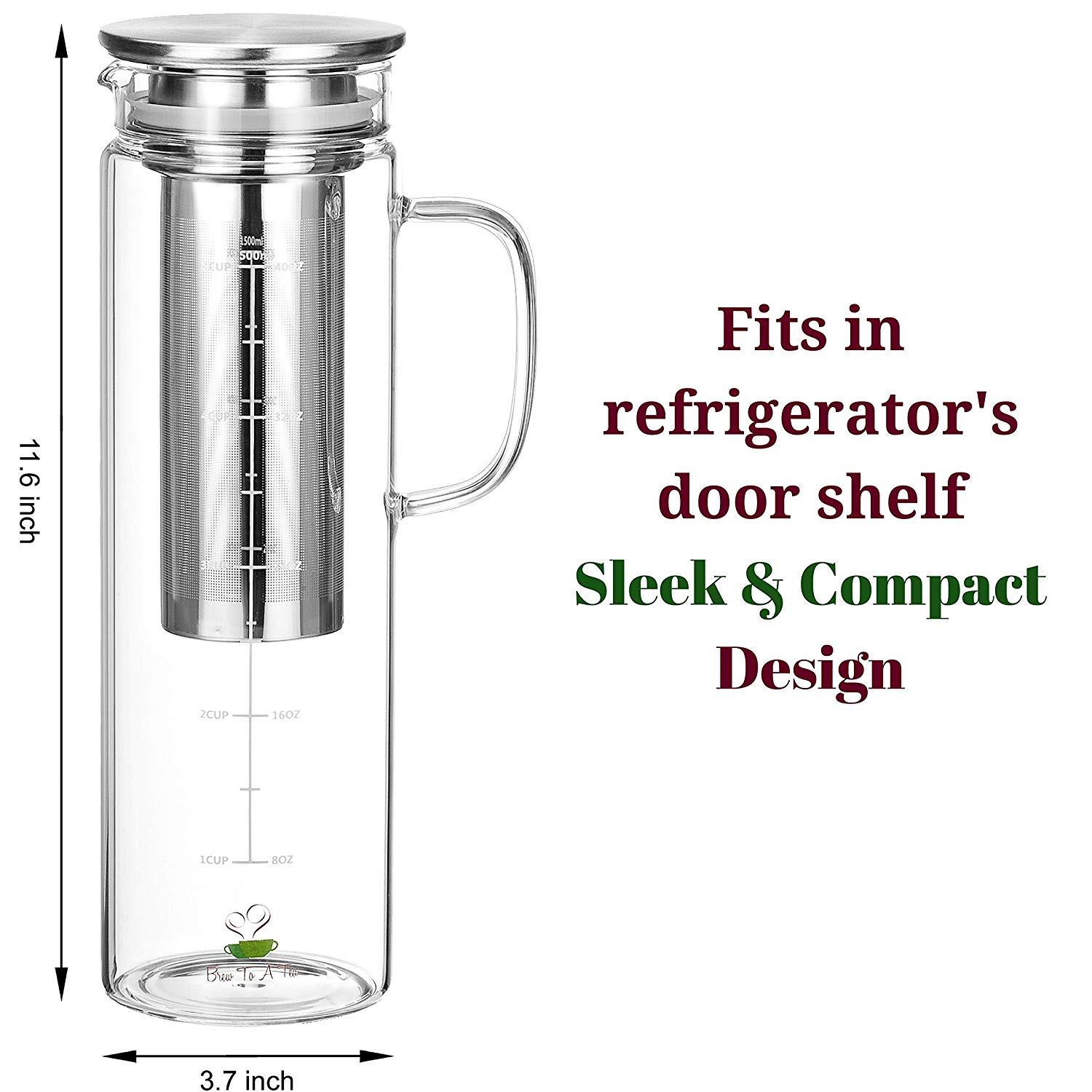 Airtight Cold Brew Tea Pitcher,Coffee Accessories,Iced Tea Maker With  Infuser - Buy Cold Brew Pitcher,Coffee Gift,Coffee Accessories Product on