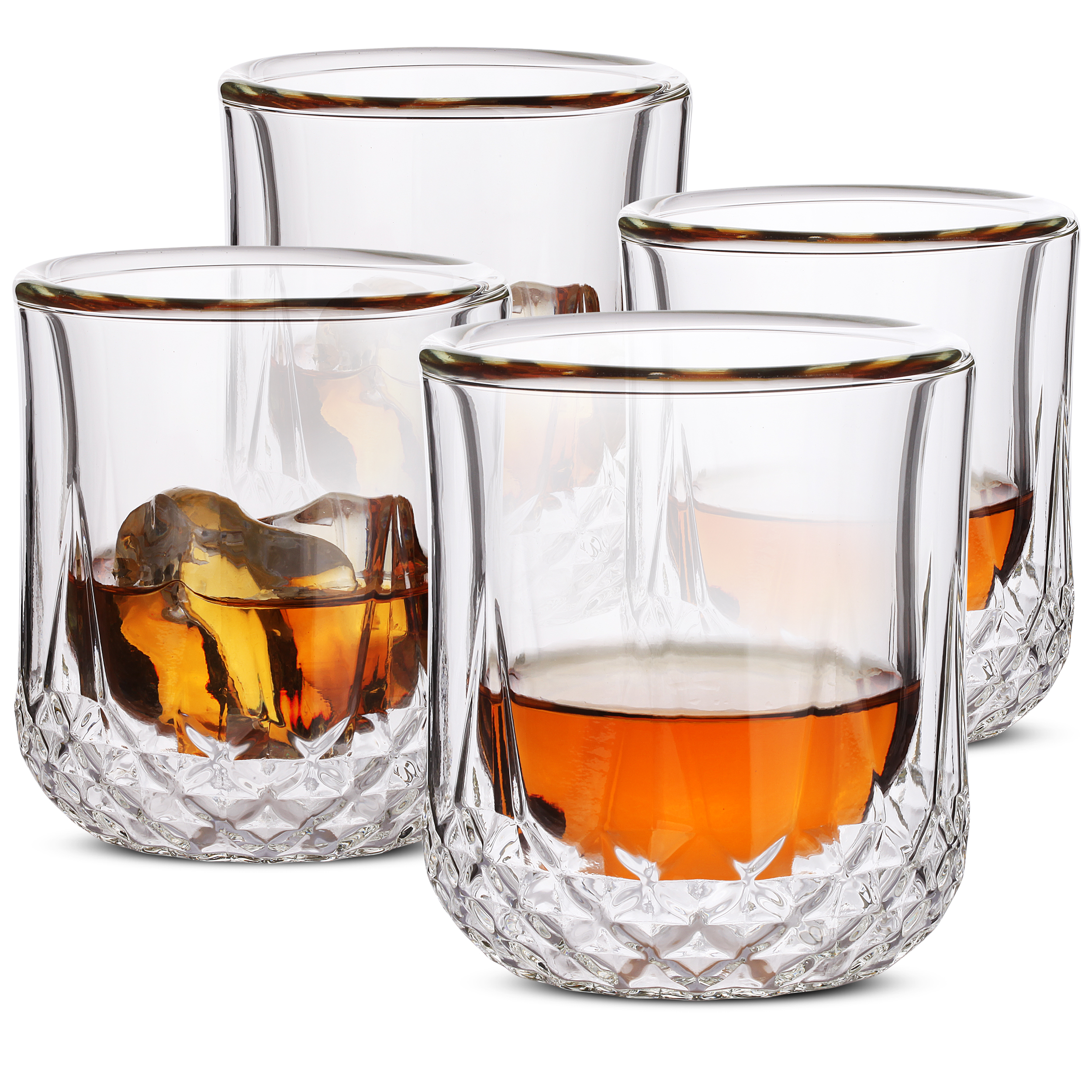 BTäT- Insulated Whiskey Glasses (7oz, 210ml)